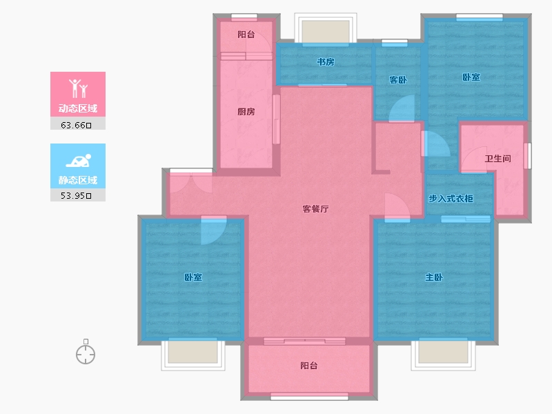 贵州省-黔东南苗族侗族自治州-冠顺山江华府-105.00-户型库-动静分区