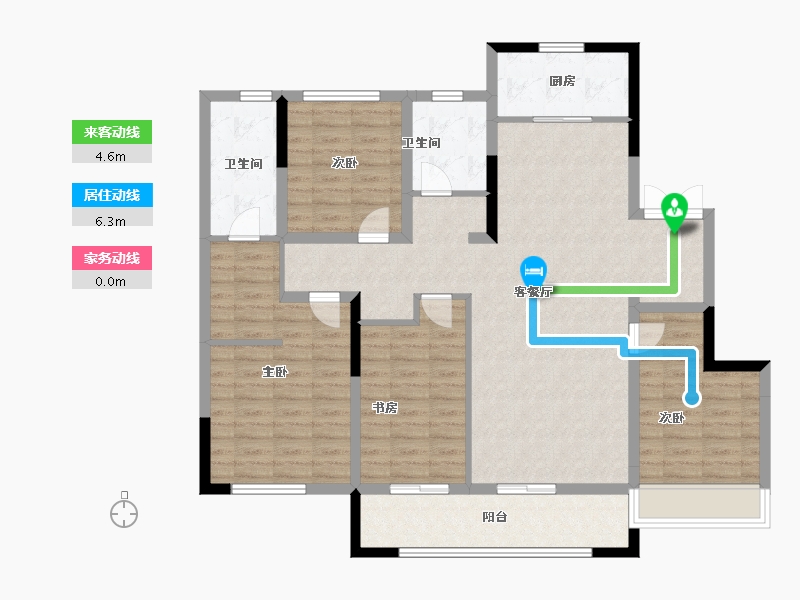 山东省-潍坊市-天同凤凰国际-117.50-户型库-动静线