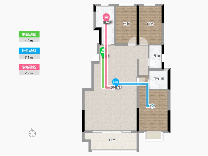 河南省-郑州市-澳海云澜赋-96.80-户型库-动静线