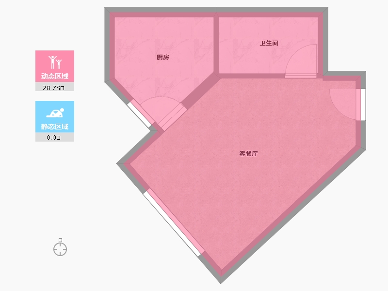 陕西省-西安市-当代宏府MOMA-25.65-户型库-动静分区