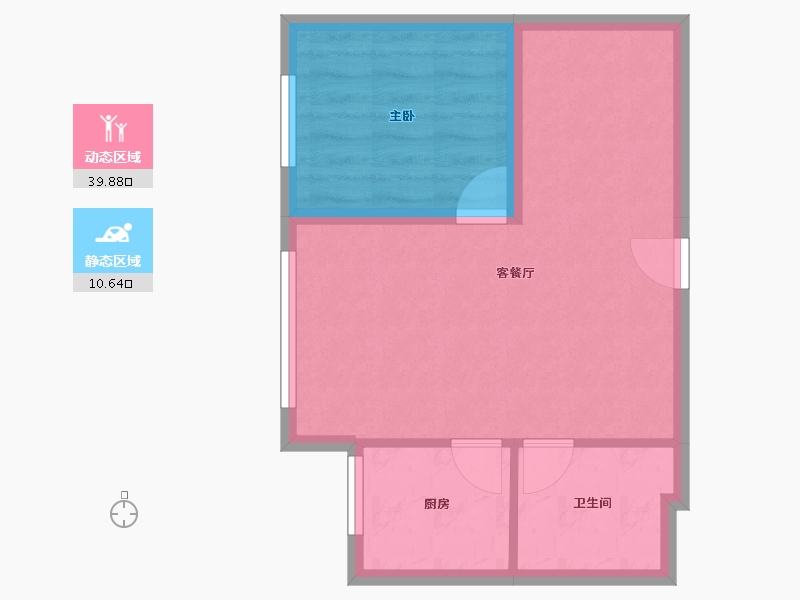 陕西省-西安市-当代宏府MOMA-45.31-户型库-动静分区