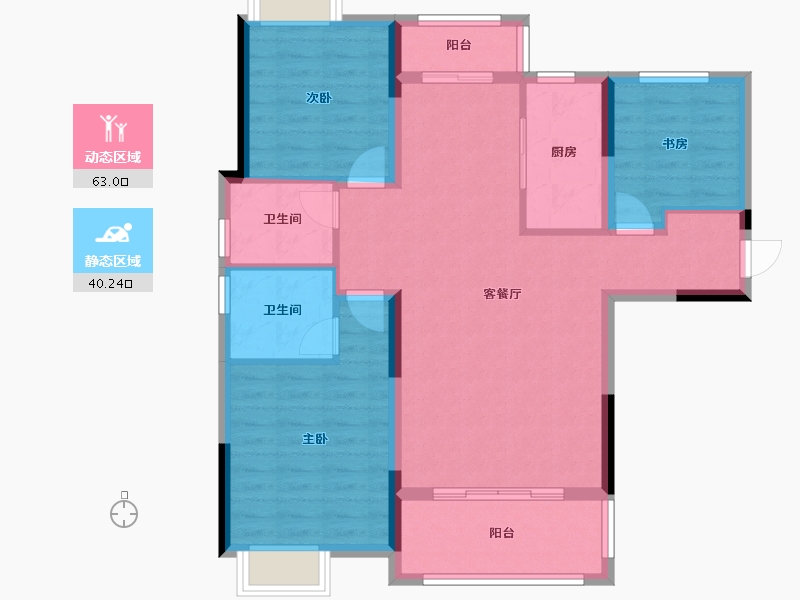 湖南省-长沙市-长沙亿达智造小镇-92.73-户型库-动静分区