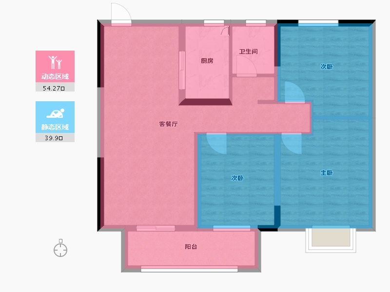 江苏省-盐城市-首府壹号-84.00-户型库-动静分区