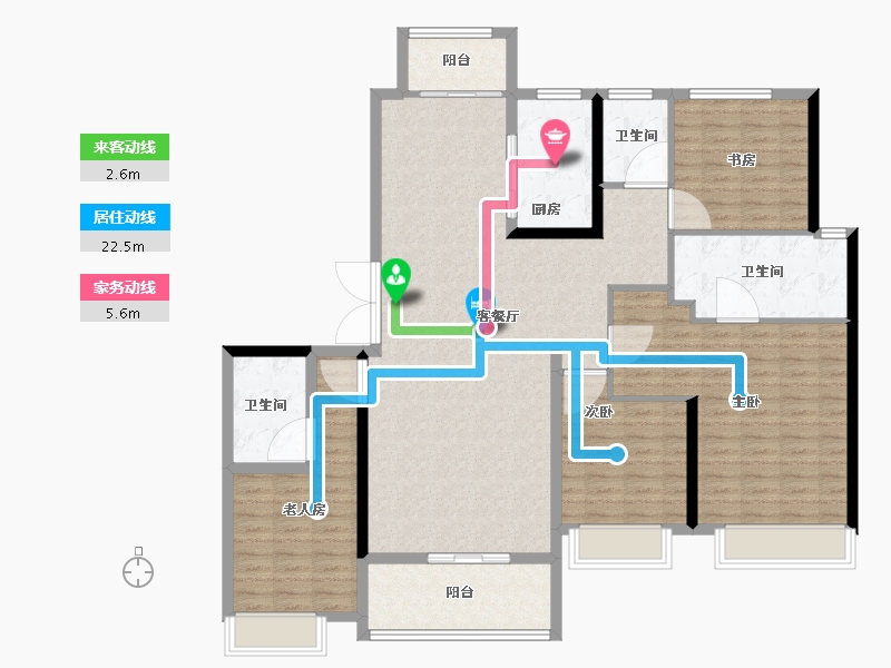 陕西省-西安市-中国铁建西派国际-144.00-户型库-动静线