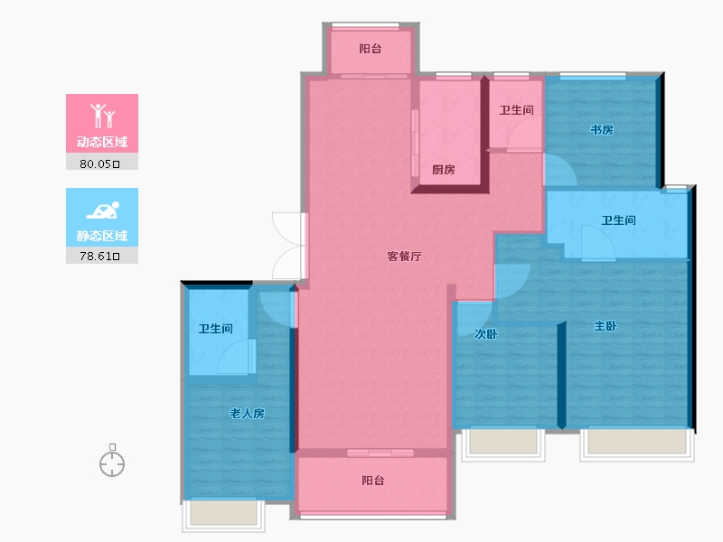 陕西省-西安市-中国铁建西派国际-144.00-户型库-动静分区