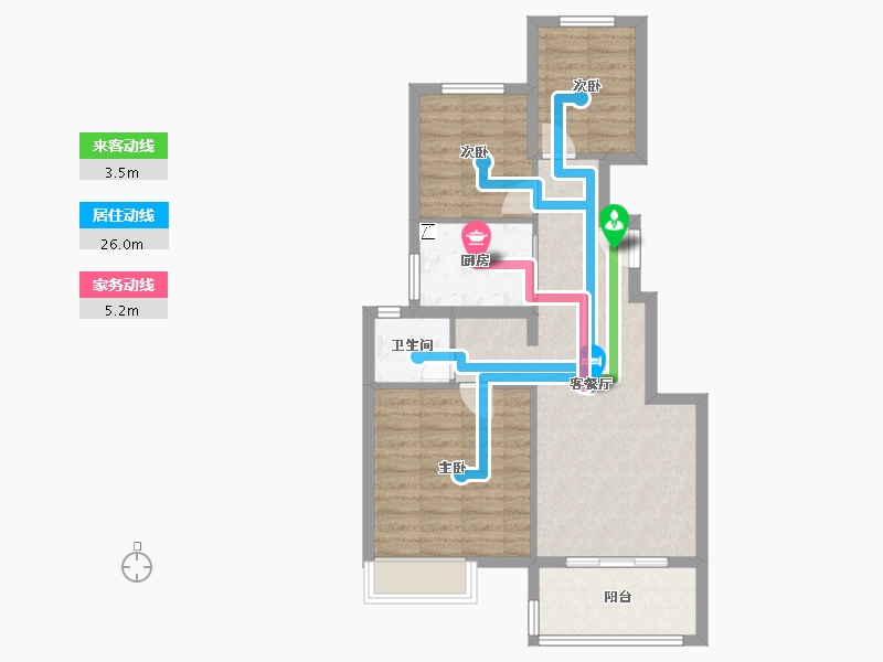 江苏省-无锡市-蠡湖国际小镇-71.16-户型库-动静线