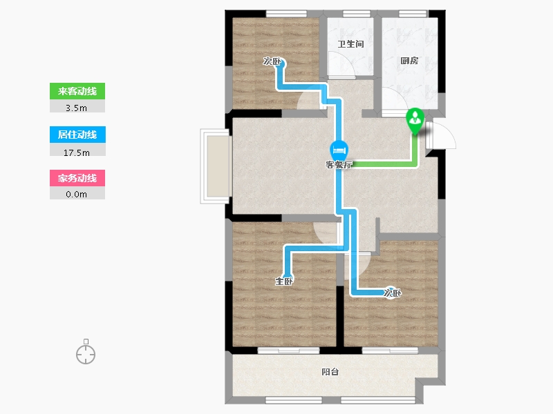 山东省-临沂市-城建·锦绣里-83.21-户型库-动静线