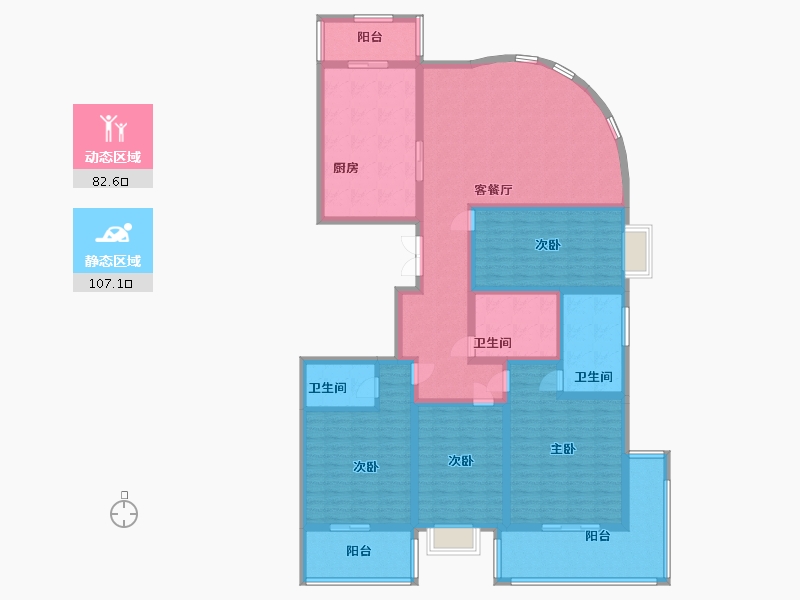 山西省-吕梁市-学府苑-170.00-户型库-动静分区