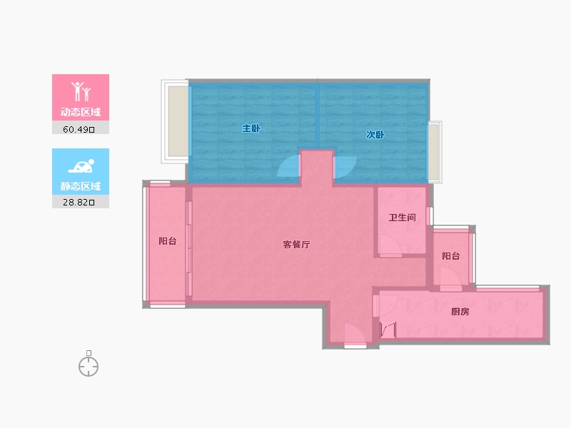 四川省-遂宁市-碧水新城-80.00-户型库-动静分区