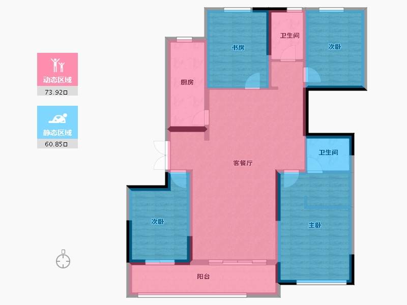 山东省-潍坊市-郡园-120.99-户型库-动静分区