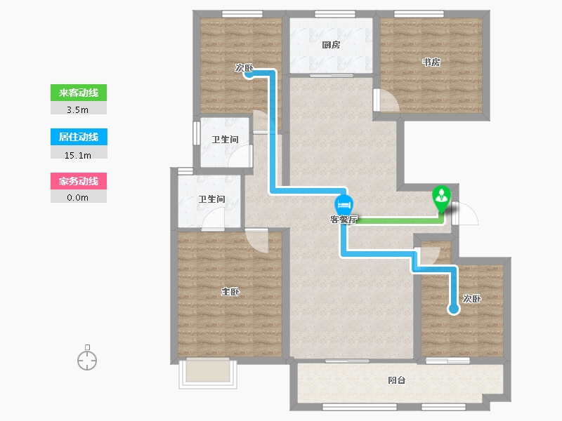 山东省-潍坊市-天泰府-115.99-户型库-动静线