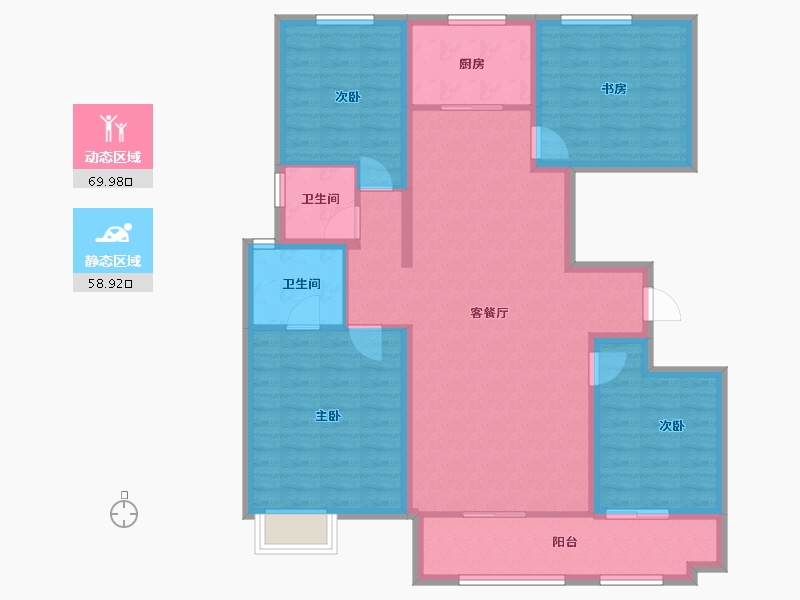 山东省-潍坊市-天泰府-115.99-户型库-动静分区