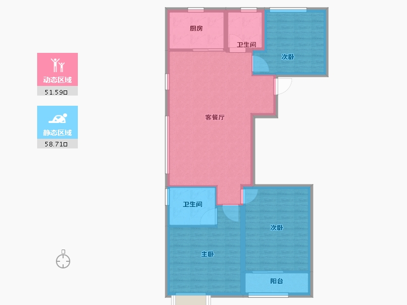 山东省-潍坊市-天泰府-100.00-户型库-动静分区