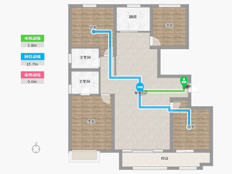 山东省-潍坊市-天泰府-116.81-户型库-动静线