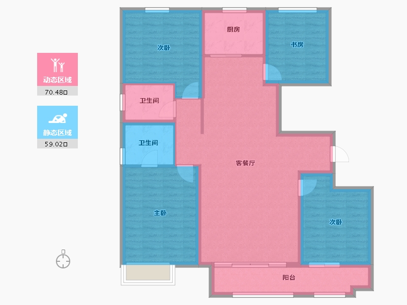 山东省-潍坊市-天泰府-116.81-户型库-动静分区