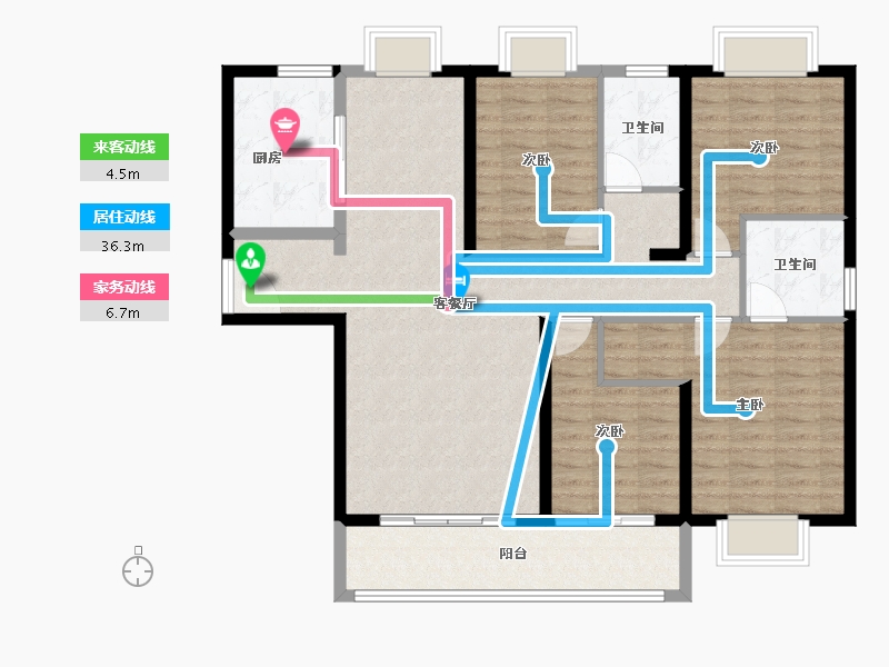 湖北省-武汉市-中建铂公馆-116.28-户型库-动静线