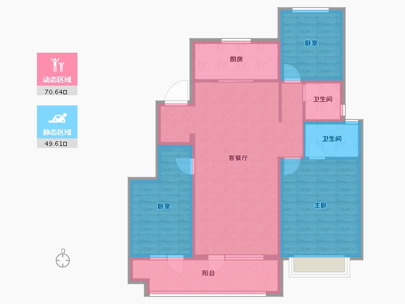 山东省-烟台市-璞樾园著-108.00-户型库-动静分区