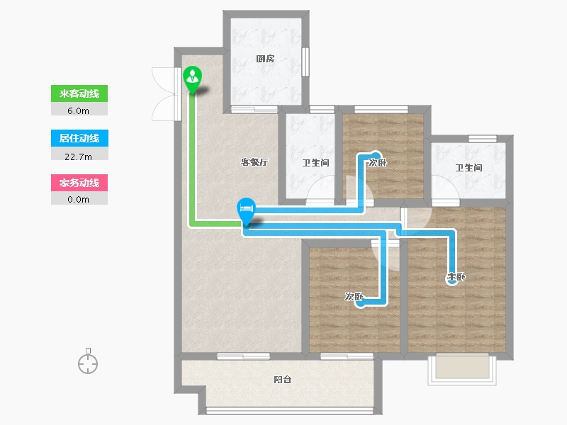 陕西省-西安市-国樾府-96.01-户型库-动静线