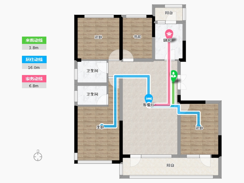 山东省-临沂市-科技蓝岸-116.00-户型库-动静线