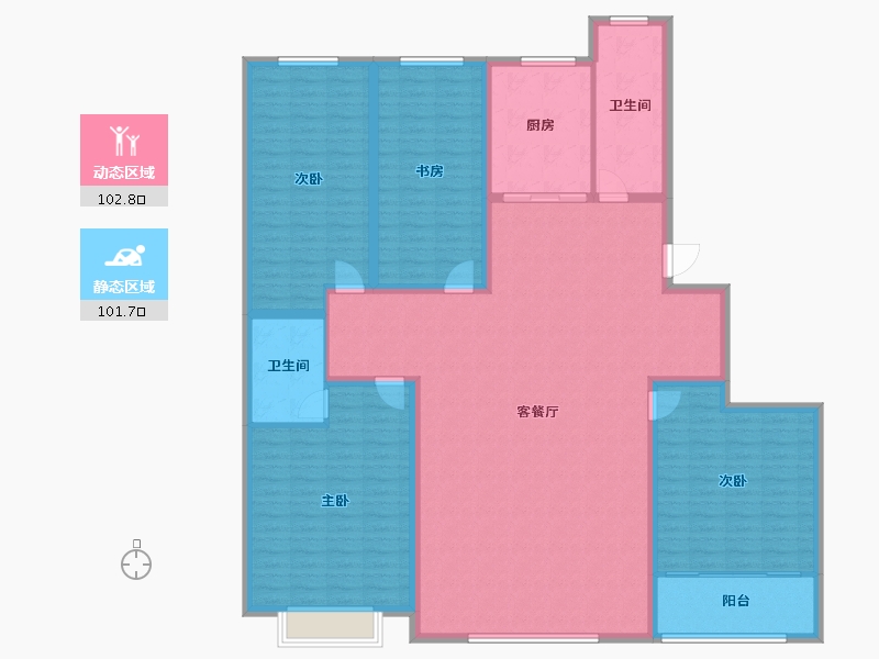 山东省-潍坊市-九州方圆国际-188.00-户型库-动静分区