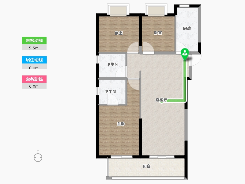 湖北省-武汉市-中建锦绣楚城-103.21-户型库-动静线