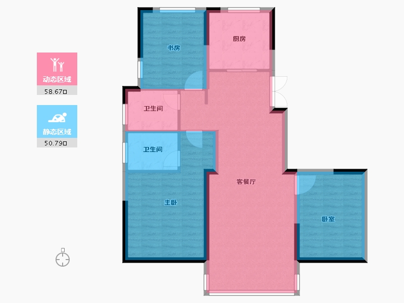 山东省-烟台市-乐橙-99.20-户型库-动静分区