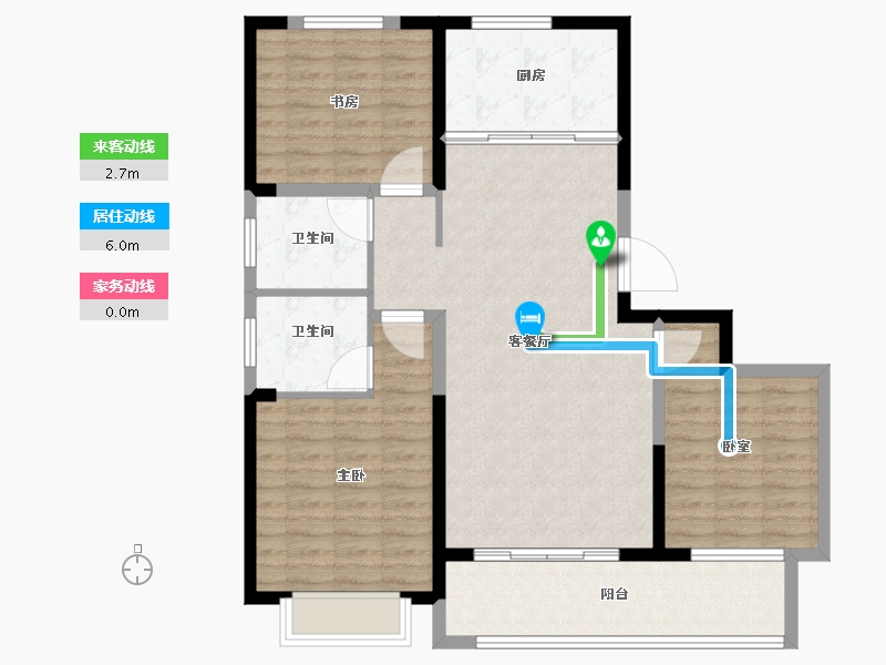 山东省-潍坊市-创投·潍州金谷-102.40-户型库-动静线