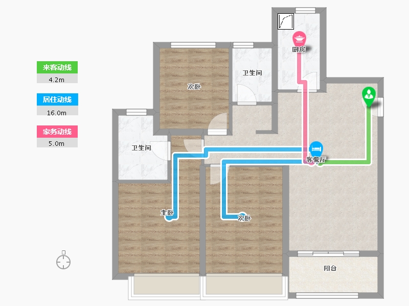 江苏省-无锡市-璞悦滨湖望-89.44-户型库-动静线