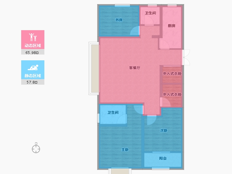 山东省-潍坊市-恒信天悦-111.21-户型库-动静分区