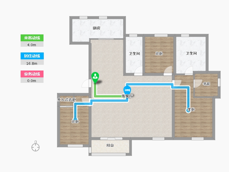 山东省-潍坊市-歌尔绿城-134.49-户型库-动静线