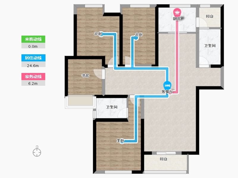 河北省-石家庄市-新兴熙园-116.25-户型库-动静线