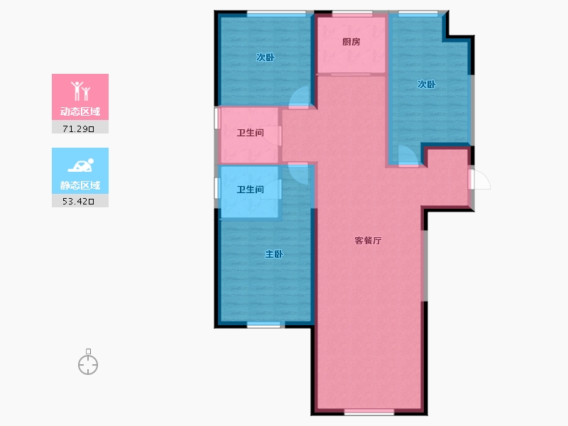 河北省-石家庄市-新兴熙园-112.96-户型库-动静分区