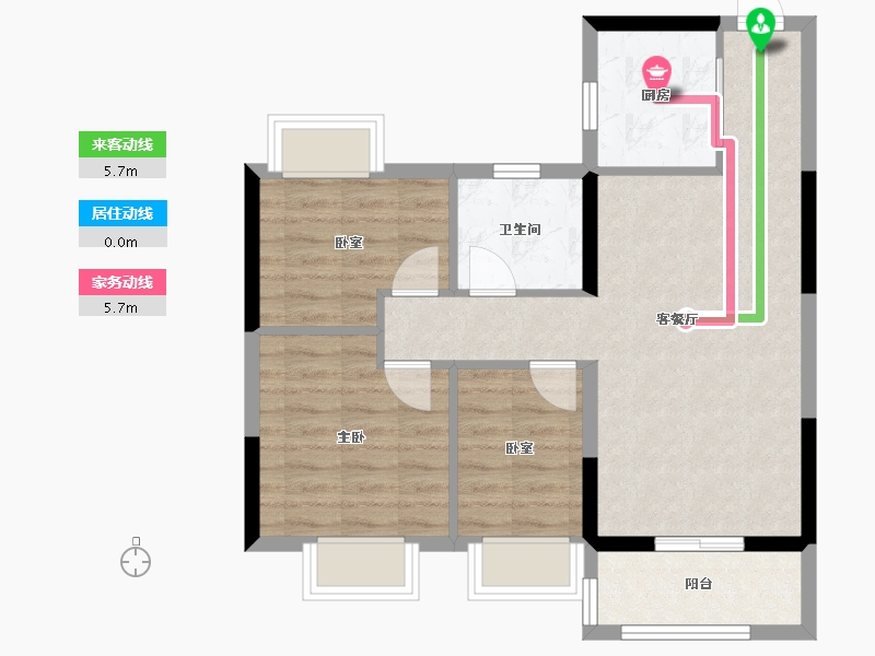 湖北省-武汉市-武汉恒大科技旅游城-66.14-户型库-动静线