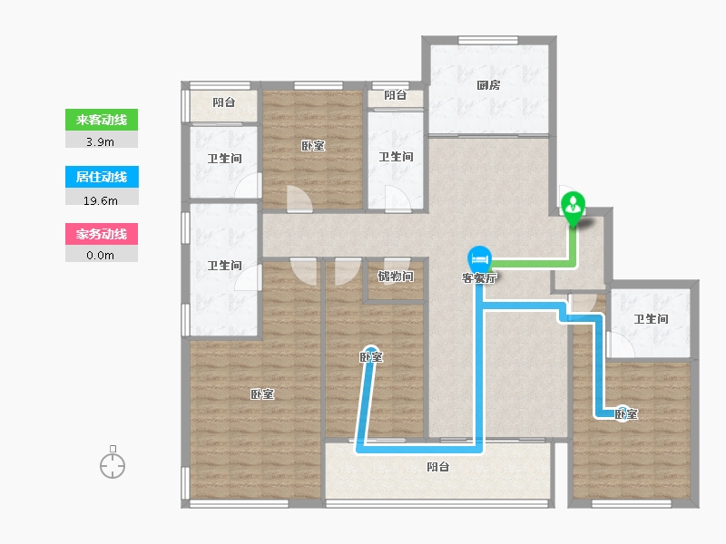 浙江省-宁波市-滨江·誉品-157.89-户型库-动静线