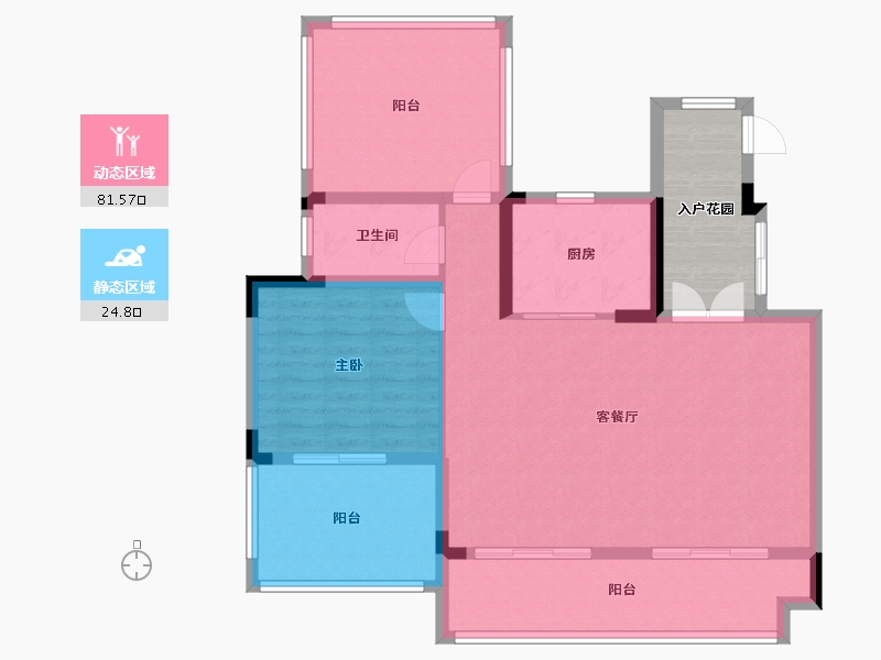 湖北省-武汉市-百瑞景滨江生活区-104.59-户型库-动静分区