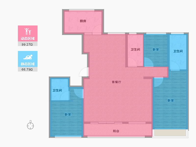 山东省-烟台市-融创壹品-151.20-户型库-动静分区