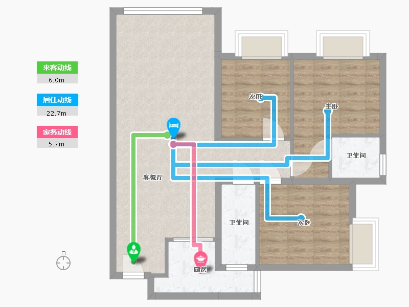 广东省-江门市-南雄雅苑-97.00-户型库-动静线