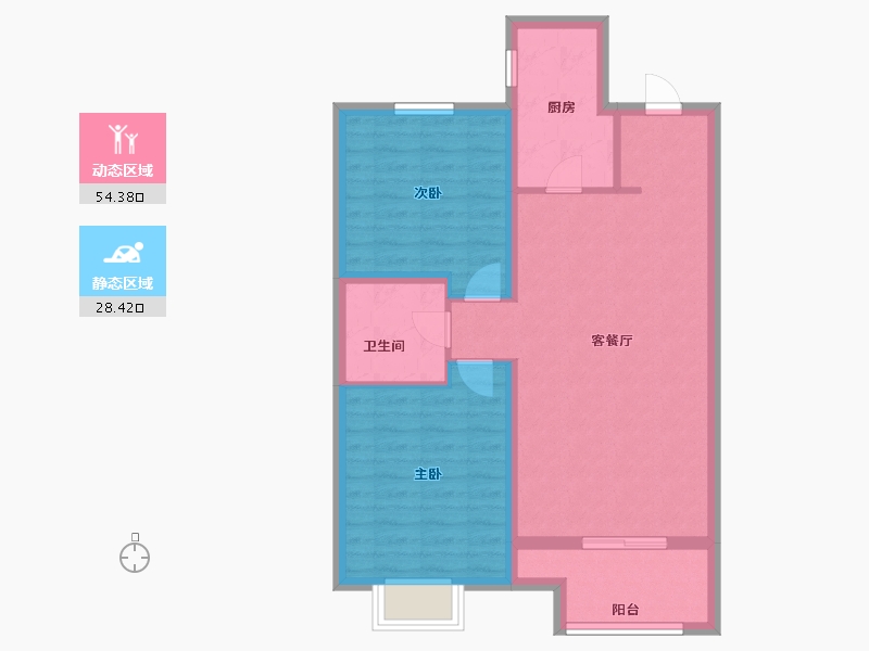 河北省-石家庄市-TENAHO世家-74.20-户型库-动静分区