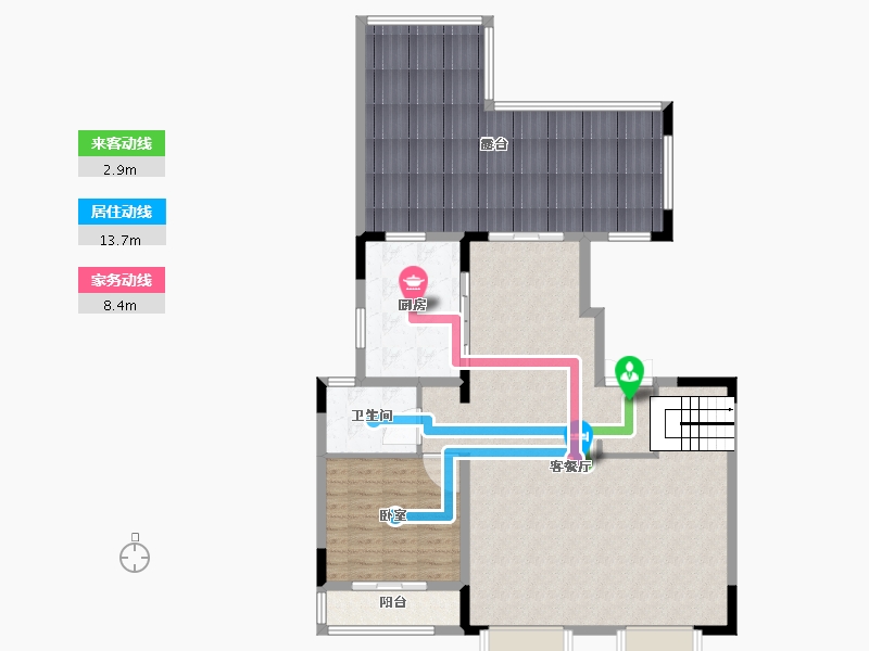 湖北省-武汉市-中建锦绣楚城-128.01-户型库-动静线