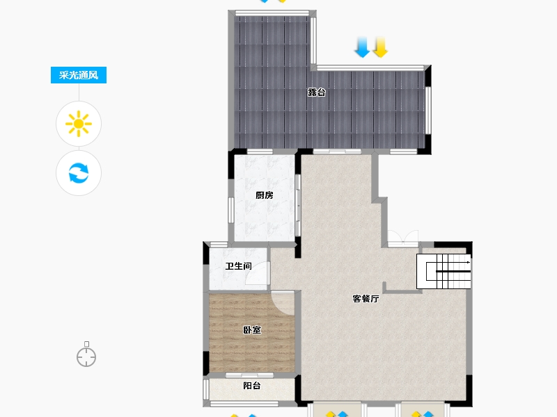 湖北省-武汉市-中建锦绣楚城-128.01-户型库-采光通风