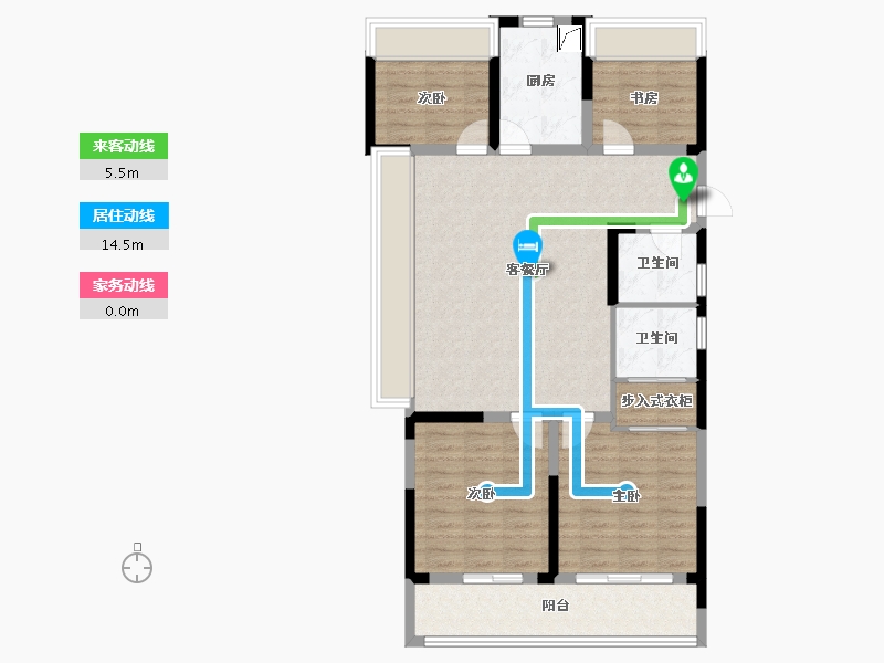 浙江省-绍兴市-金樾玖著-100.81-户型库-动静线