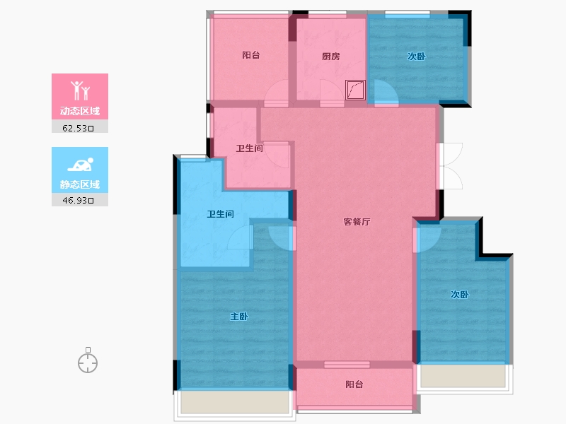 江苏省-无锡市-新力朗诗熙华府-97.10-户型库-动静分区