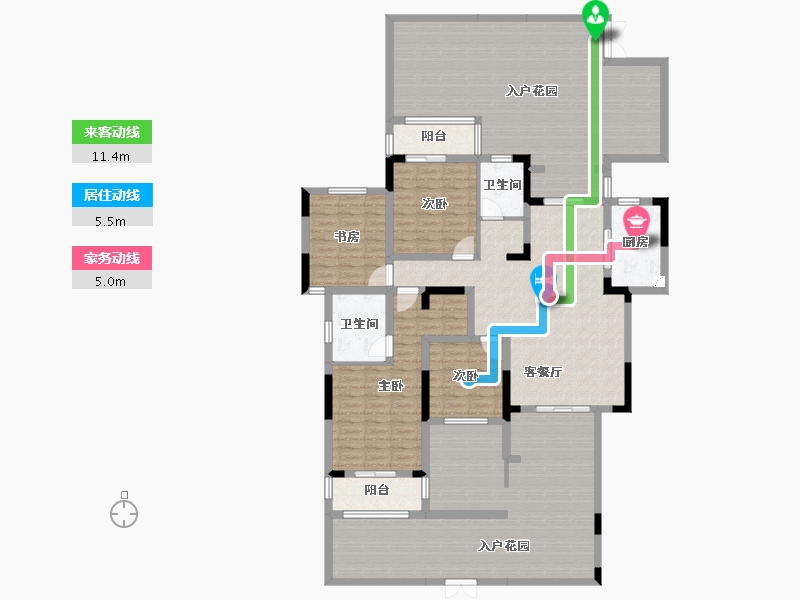 重庆-重庆市-三磊国汇中心-198.15-户型库-动静线