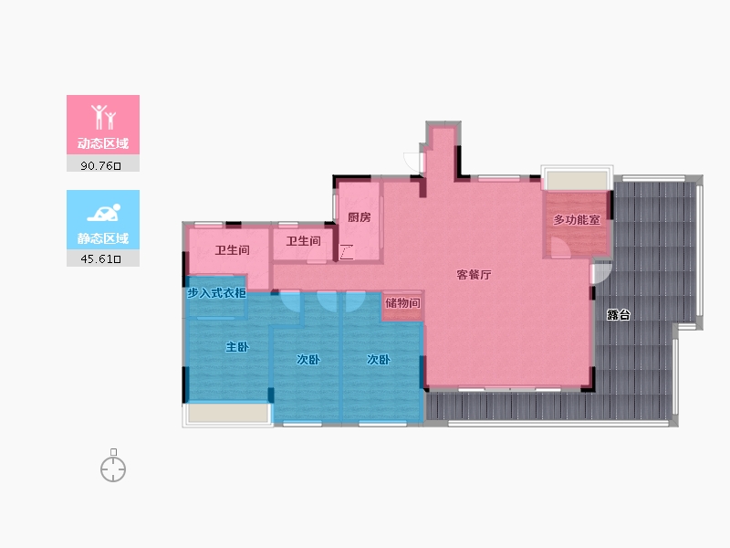 浙江省-绍兴市-金樾玖著-164.98-户型库-动静分区