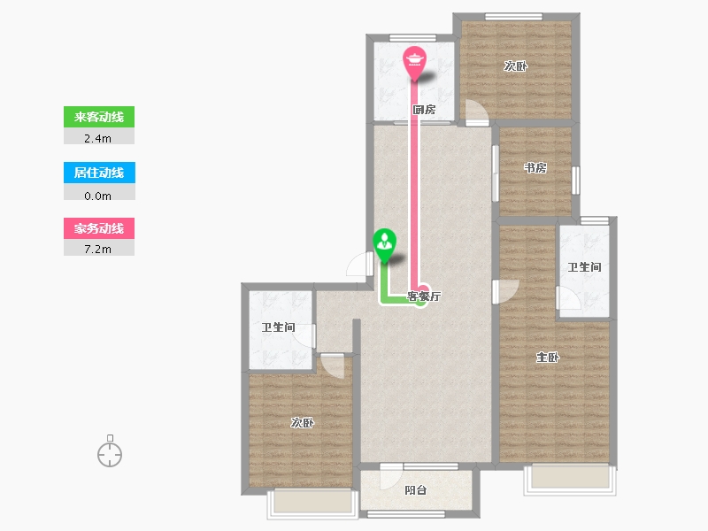 山东省-青岛市-融创维多利亚湾-131.06-户型库-动静线