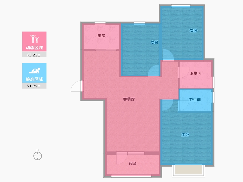 河北省-石家庄市-五合锦江府-102.70-户型库-动静分区