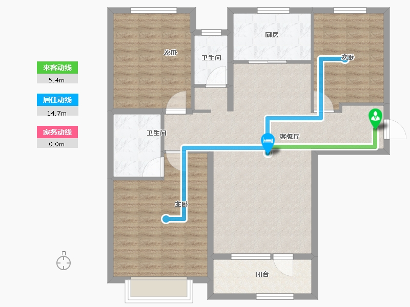 河北省-石家庄市-五合锦江府-105.30-户型库-动静线