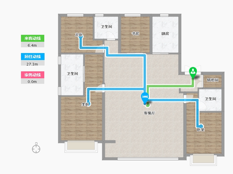 河北省-石家庄市-融创未来中心-148.80-户型库-动静线