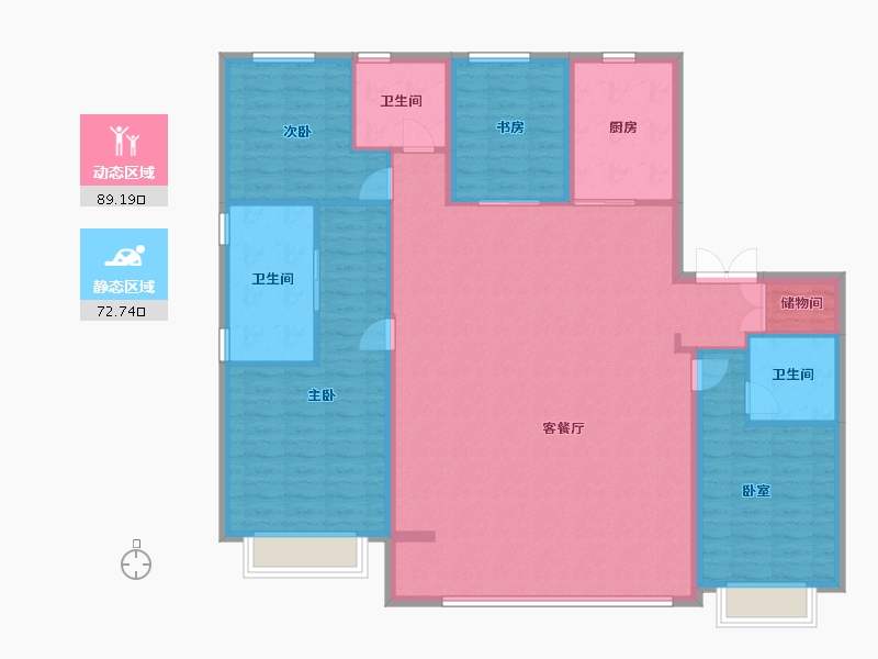 河北省-石家庄市-融创未来中心-148.80-户型库-动静分区