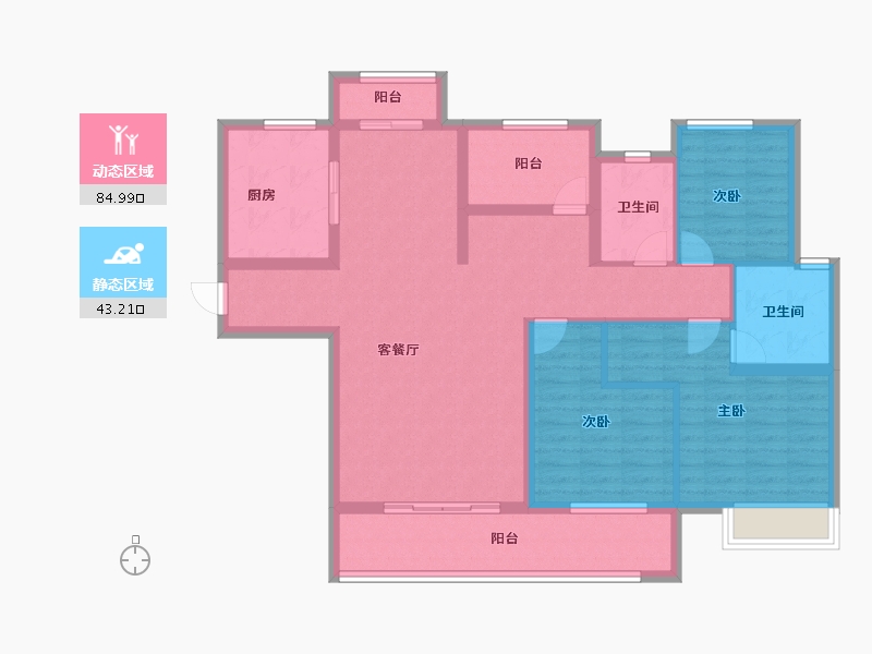 湖南省-长沙市-中建钰和城-114.40-户型库-动静分区